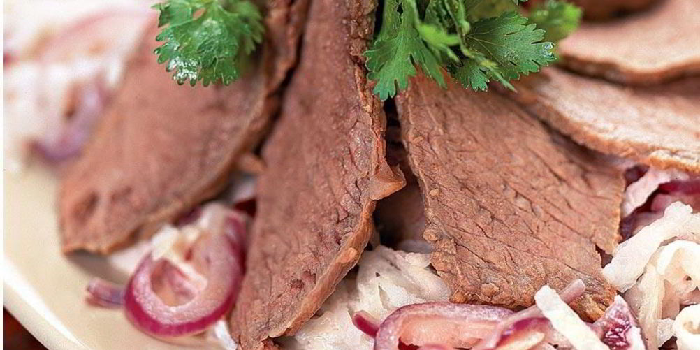 Рецепт салат из редьки с говядиной