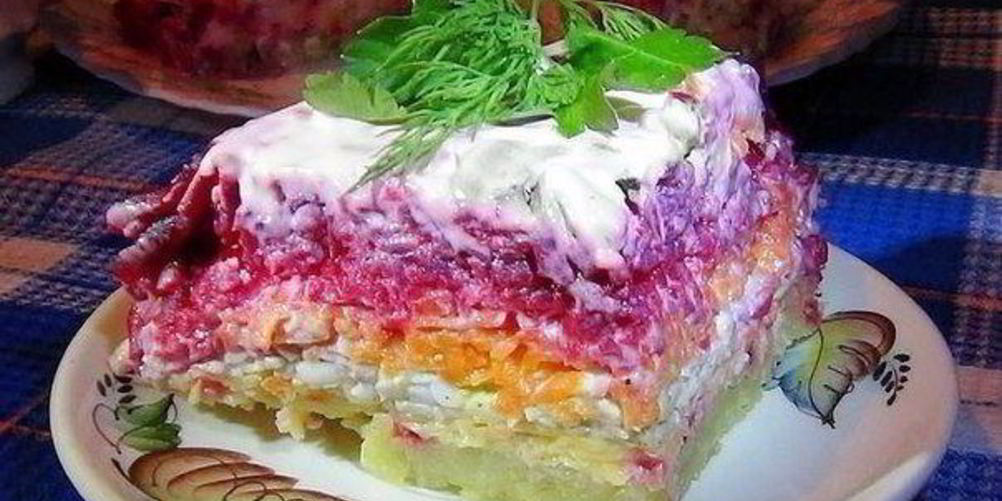 Рецепт салат из свеклы, сыра и моркови