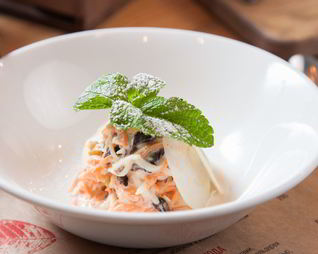 Салат из зеленого яблока и моркови