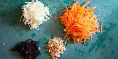 салат из зеленого яблока и моркови