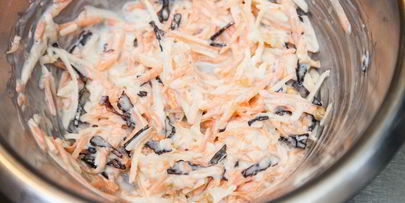 салат из зеленого яблока и моркови