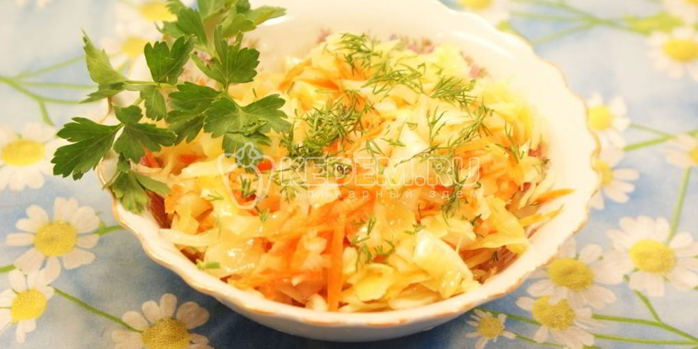 Рецепт салат капуста в маринаде