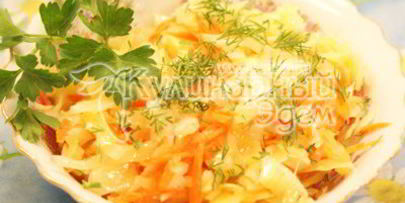 салат капуста в маринаде