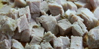 салат мясной с фасолью