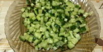 салат нежность с курицей