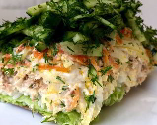 Салат Норвежский роман