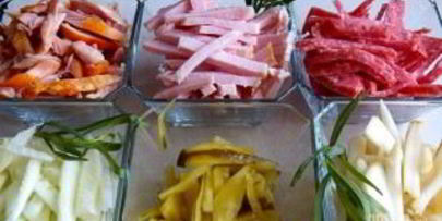 салат новогоднее настроение