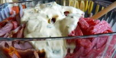 салат новогоднее настроение