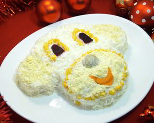 Салат Обезьянка на Новый год