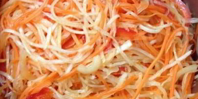 салат радужный из свежих овощей для раздельного питания