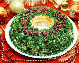 Салат Рождественский венок