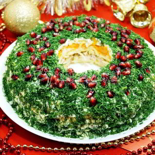 Салат Рождественский венок