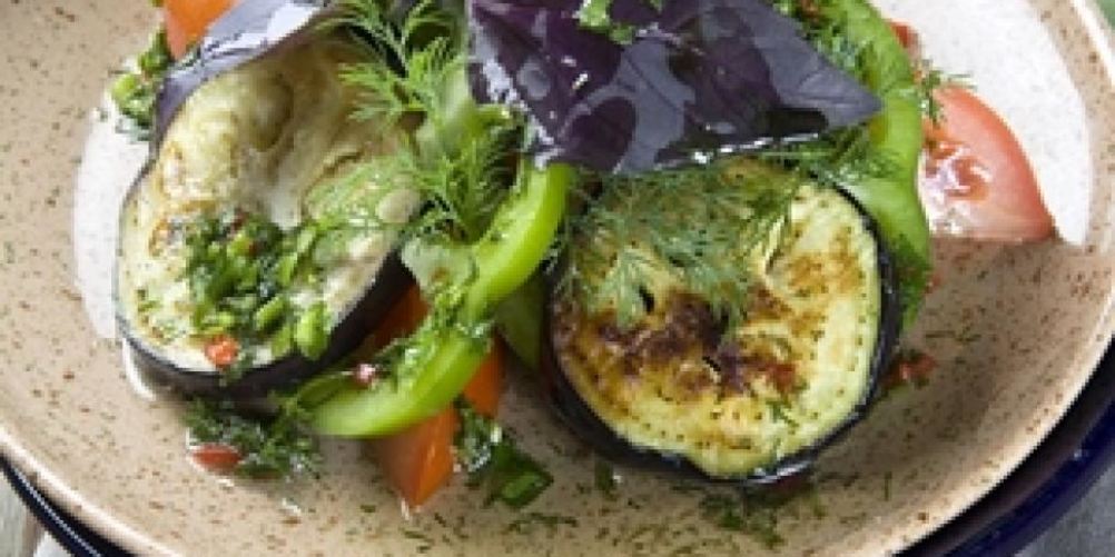 Рецепт салат с баклажанами