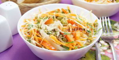 салат с капустой