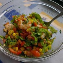 Рецепт Салат с королевскими креветками