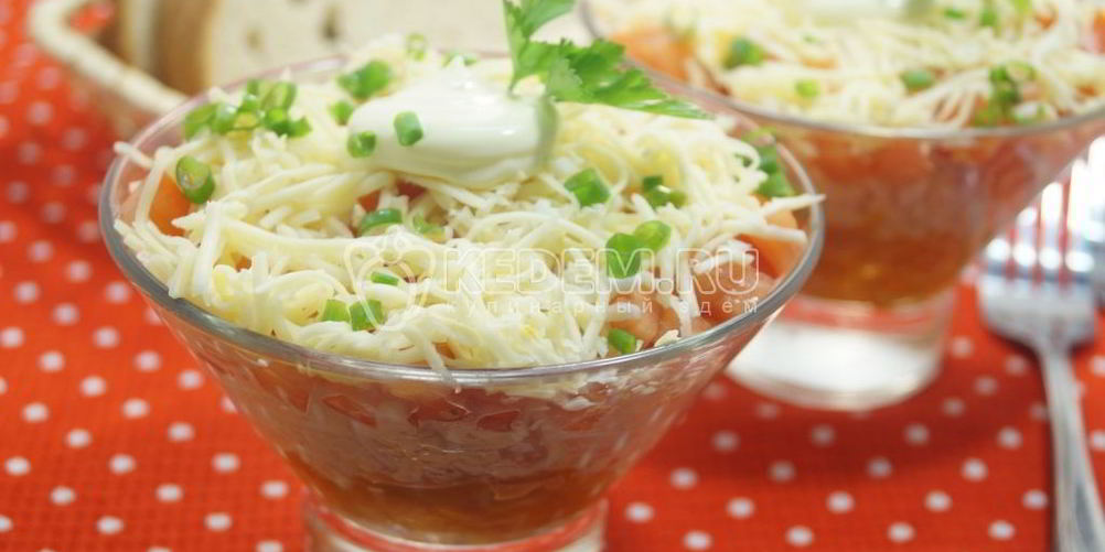 Рецепт салат с помидорами ассоль