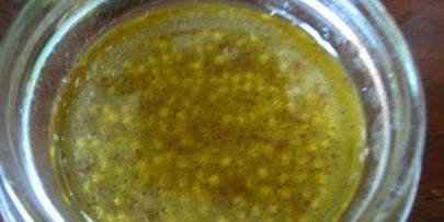 салат с рисом, семгой и овощами