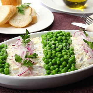 Салат с сельдью и картофелем