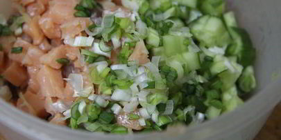 салат с семгой министерский