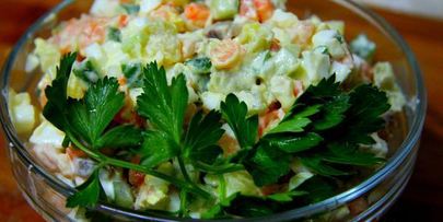 салат с семгой министерский