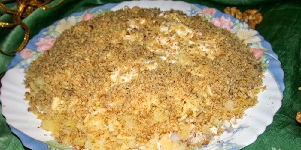 Рецепт салат слоеный с курицей