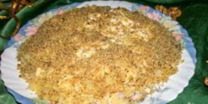 салат слоеный с курицей