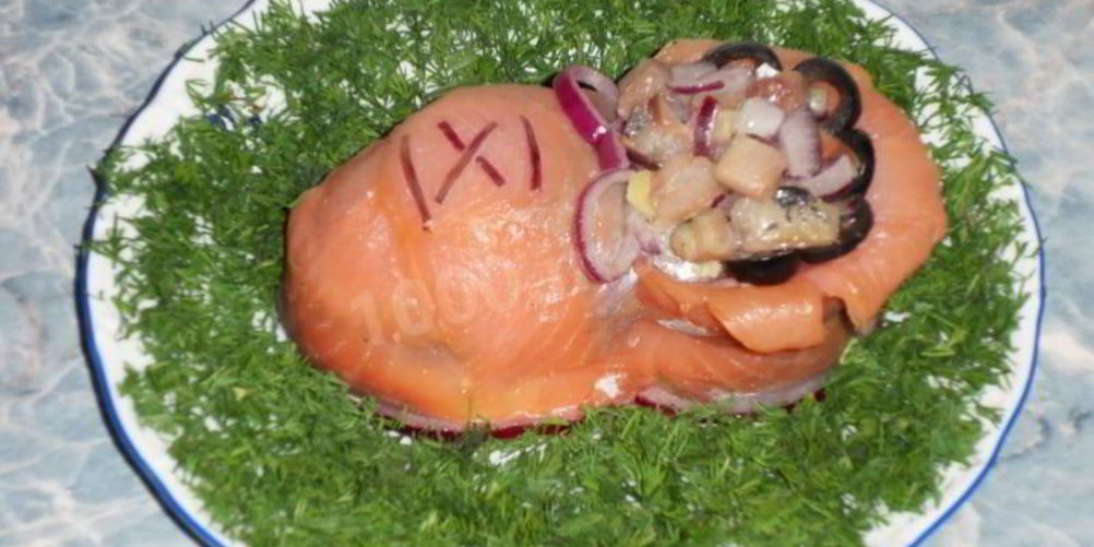 Рецепт салат торт с семгой башмачок