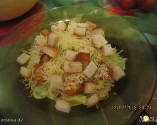 Салат цезарь с курицей