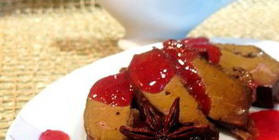 брусничный соус на коньяке с анисом