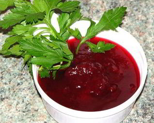 Быстрый клюквенный соус