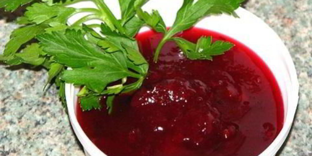 Рецепт быстрый клюквенный соус