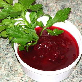 Быстрый клюквенный соус