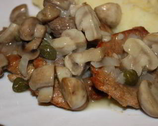 Грибной соус с каперсами