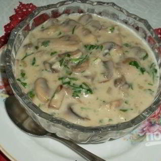 Грибной соус со сметаной