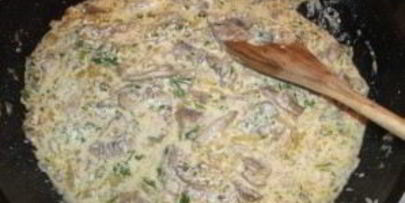 грибной соус со сметаной