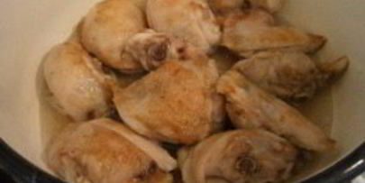 картофельный соус с курицей