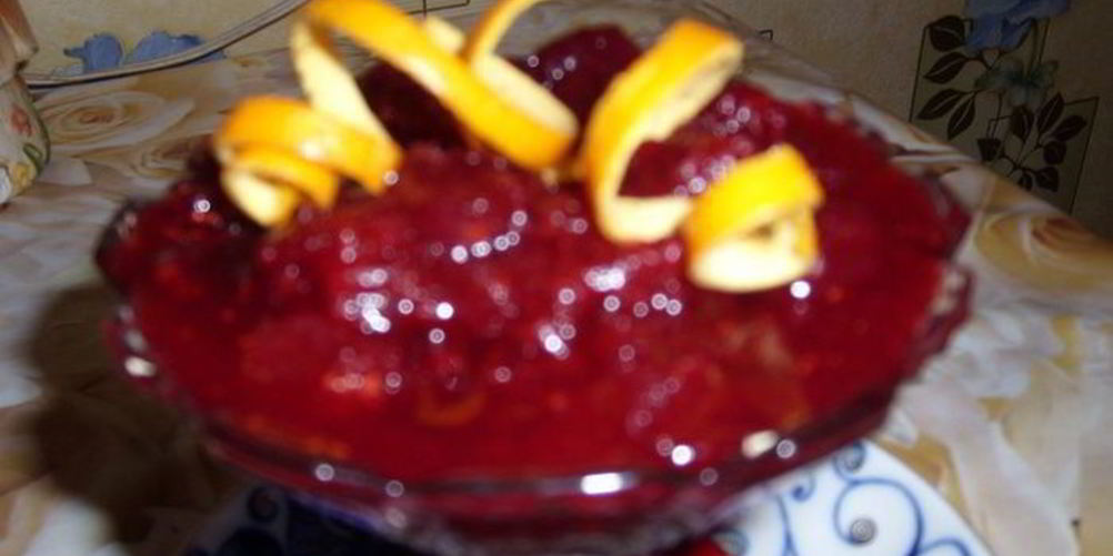 Рецепт клюквенный соус с имбирем