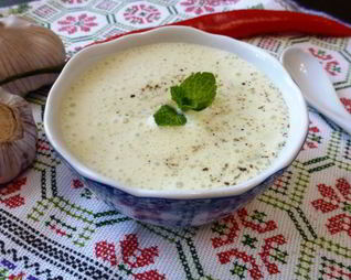 Мятный соус на кефире