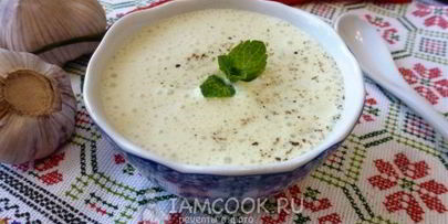 мятный соус на кефире
