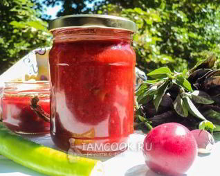 Острый соус из алычи