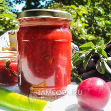 Рецепт Острый соус из алычи