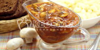 постный грибной соус
