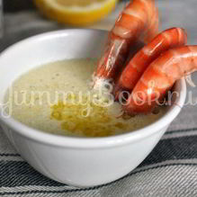 Рецепт Сливочный соус с лимоном и чесноком к морепродуктам