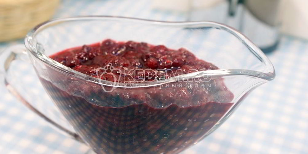 Рецепт соус брусничный