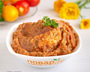 Соус-дип из запеченных баклажан