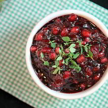 Рецепт Соус из гранатового сиропа с клюквой