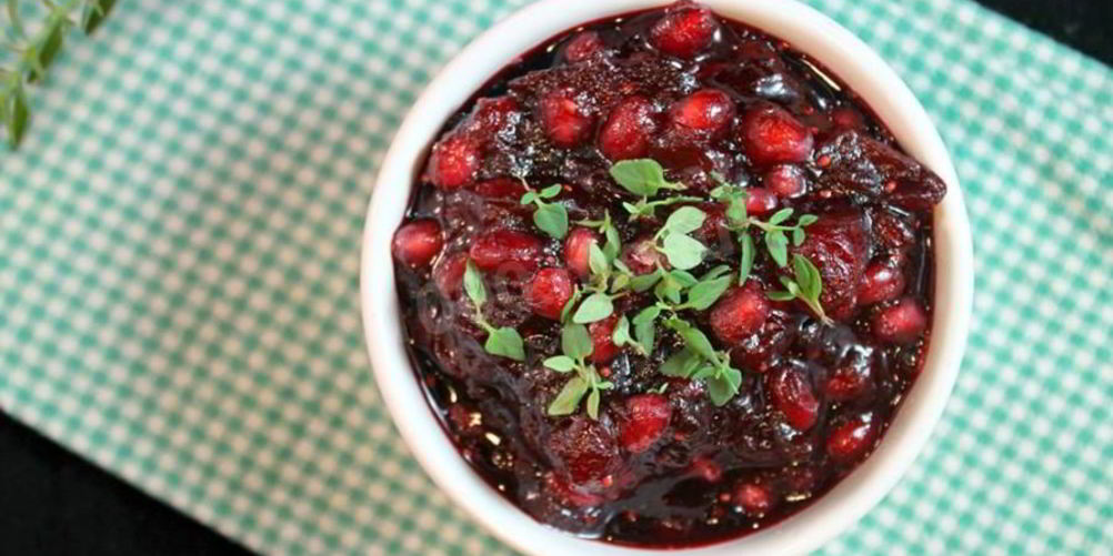 Рецепт соус из гранатового сиропа с клюквой