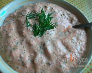 Соус из майонеза, помидор и чеснока