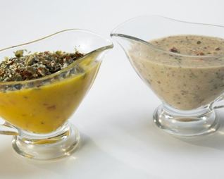 Соус с фундуком и вялеными помидорами