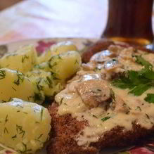 Рецепт Сырно-грибной соус